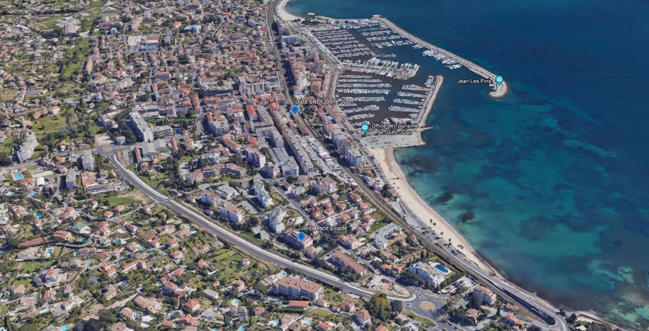Apt Golfe Juan - 5Min Des Plages - Parking Privee - Piscine Rooftop 瓦洛里 外观 照片